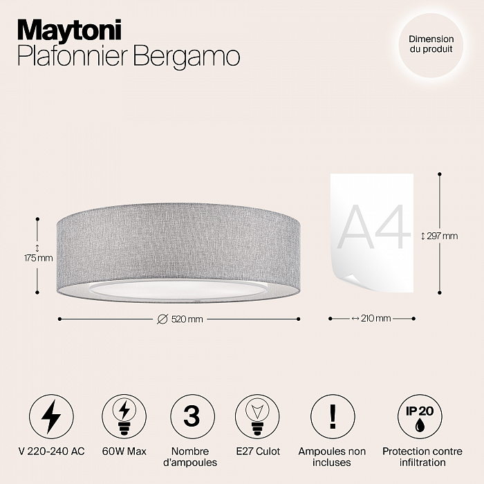 Светильник Maytoni MOD613CL-04GR